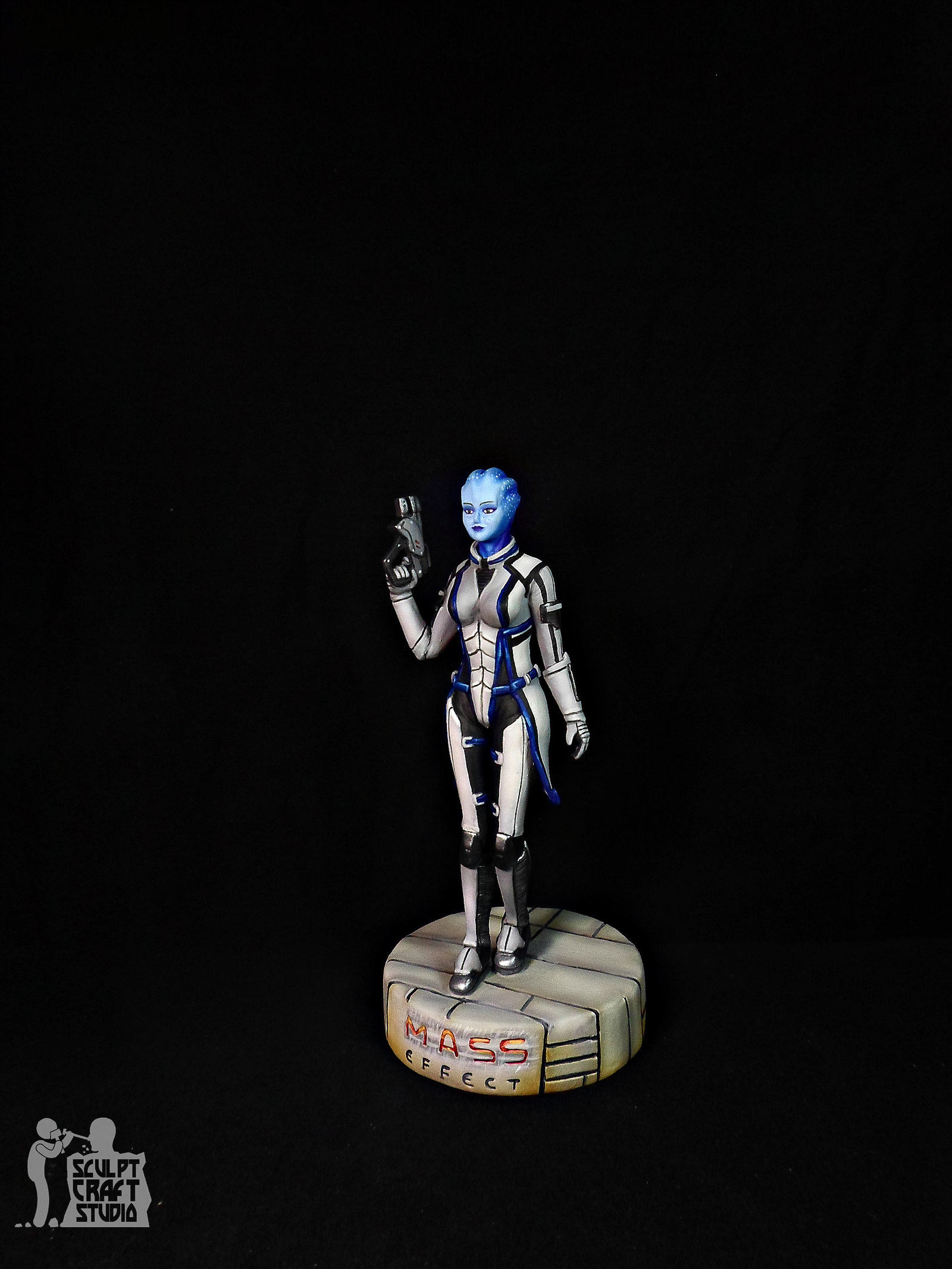 Liara T'Soni figurine from Mass Effect. - My, Liara Tsoni, Mass effect, Longpost, Figurines, Computer games, Characters (edit), Games, With your own hands