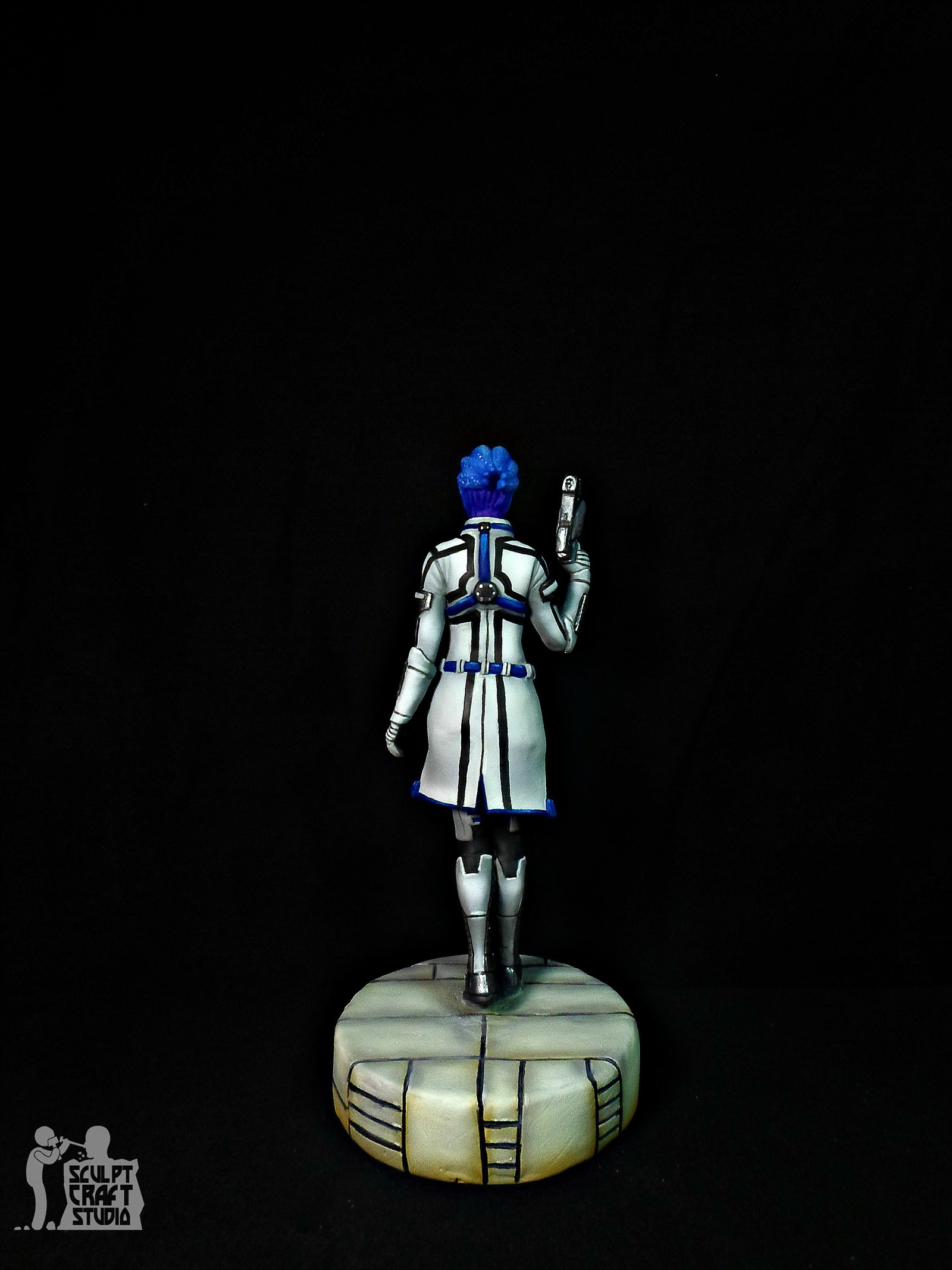 Liara T'Soni figurine from Mass Effect. - My, Liara Tsoni, Mass effect, Longpost, Figurines, Computer games, Characters (edit), Games, With your own hands