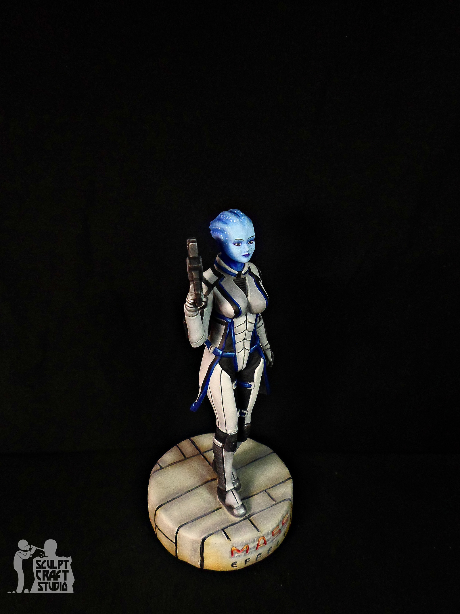 Liara T'Soni figurine from Mass Effect. - My, Liara Tsoni, Mass effect, Longpost, Figurines, Computer games, Characters (edit), Games, With your own hands