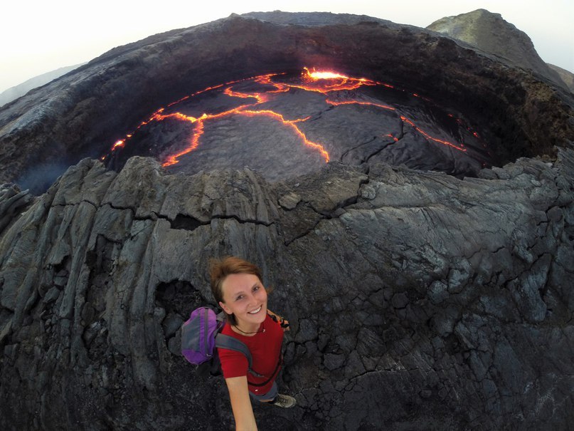 Really wild selfie - Selfie, Volcano, Photo