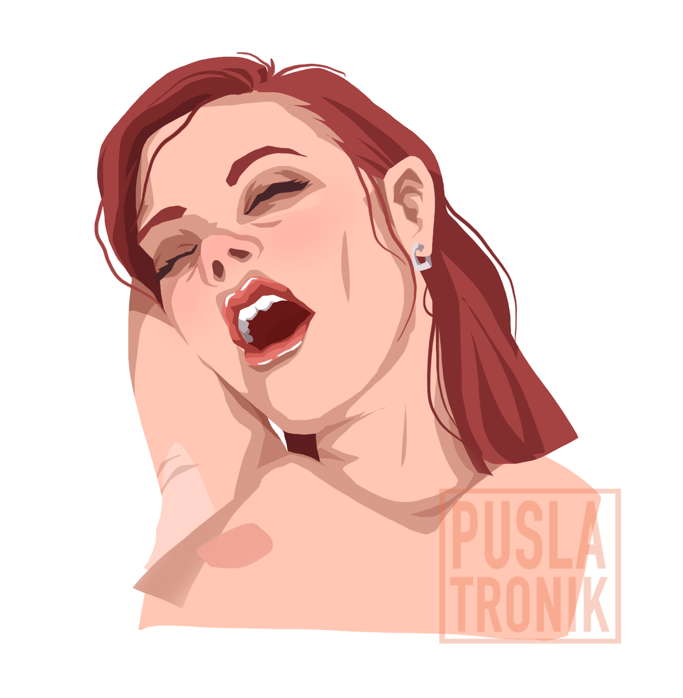 I draw portraits of sleeping, singing and yawning women - NSFW, My, Erotic, Girls, Portrait, Sex, Longpost