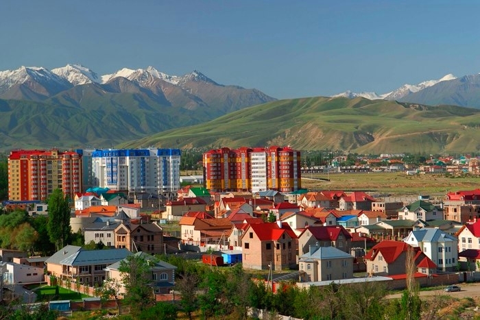 Bishkek - Kyrgyzstan, The mountains, Town, middle Asia, Monument to Panfilov, Longpost