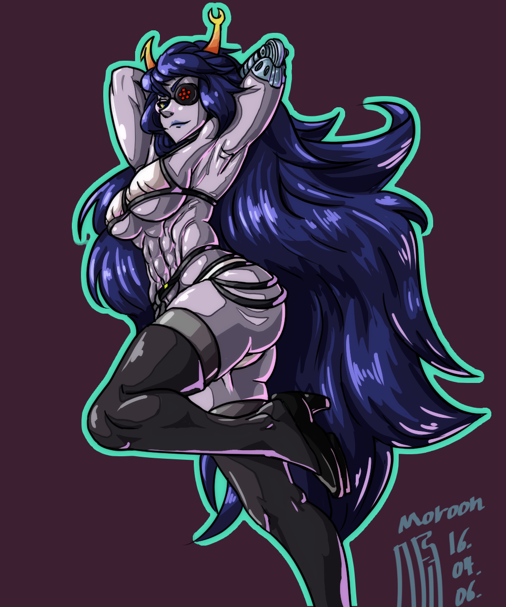 Vriska Serket - NSFW, Vriska Serket, Moroon, Homestuck, Monster Girl, Аниме, Anime Art