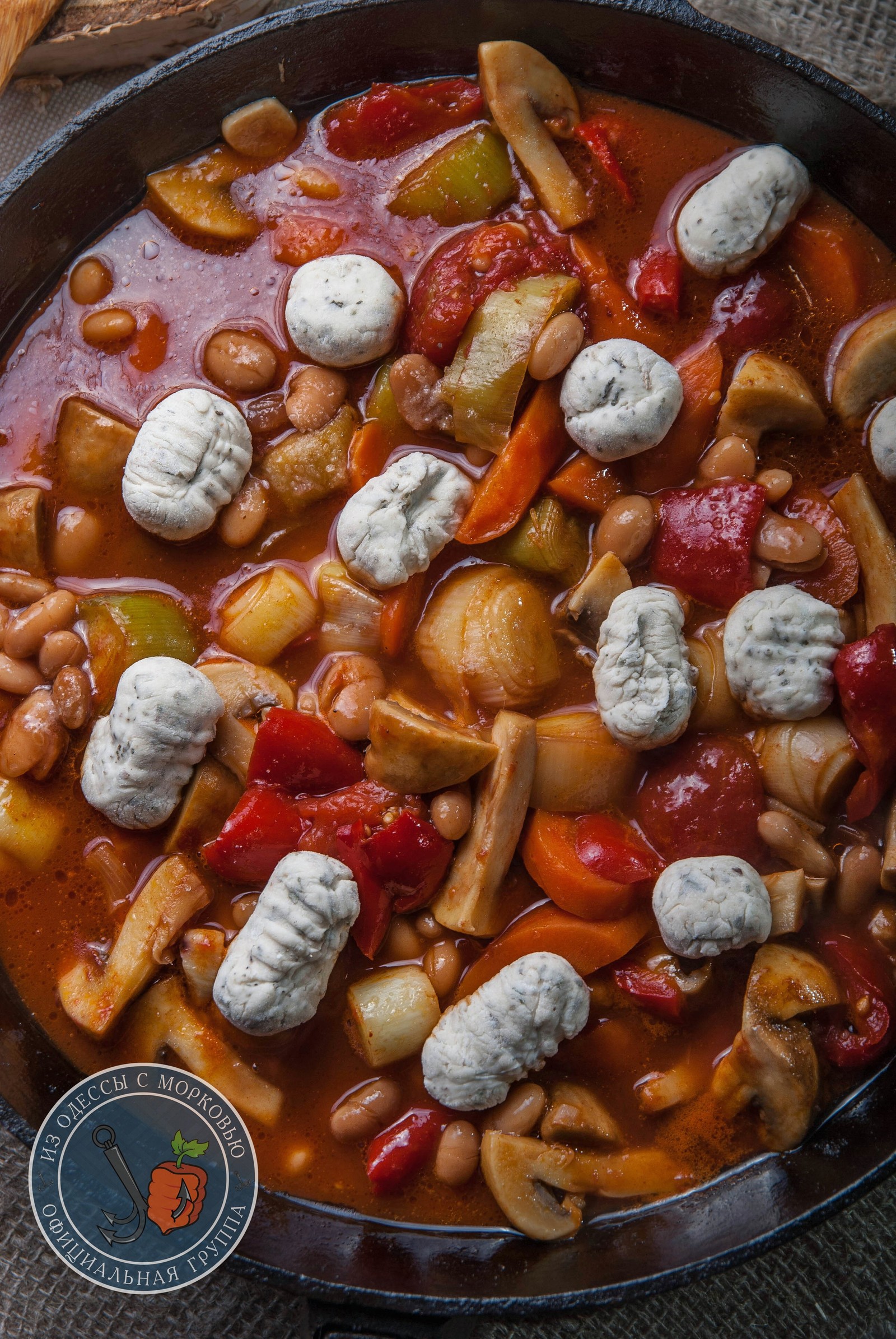 Stewed vegetables with dumplings from Sergeant Angwa. - My, Literary Cuisine, Sconce, From Odessa with carrots, Terry Pratchett, Food, Recipe, Longpost, Cooking