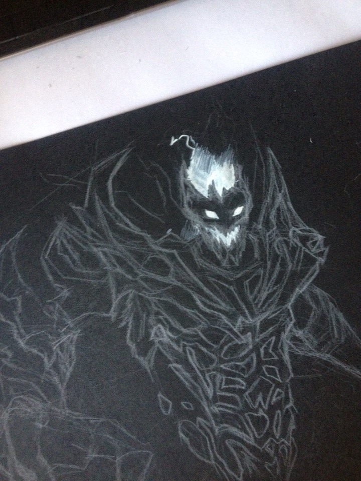 At the request of one of the pickups :) - My, Drawing, Art, Dota 2, Longpost, Shadowfiend