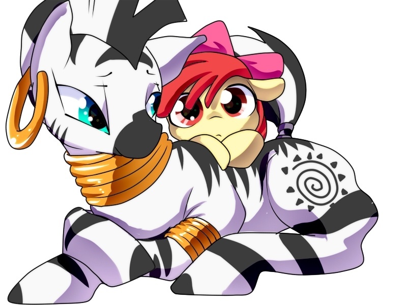 Zebra - My little pony, Zecora, Applebloom