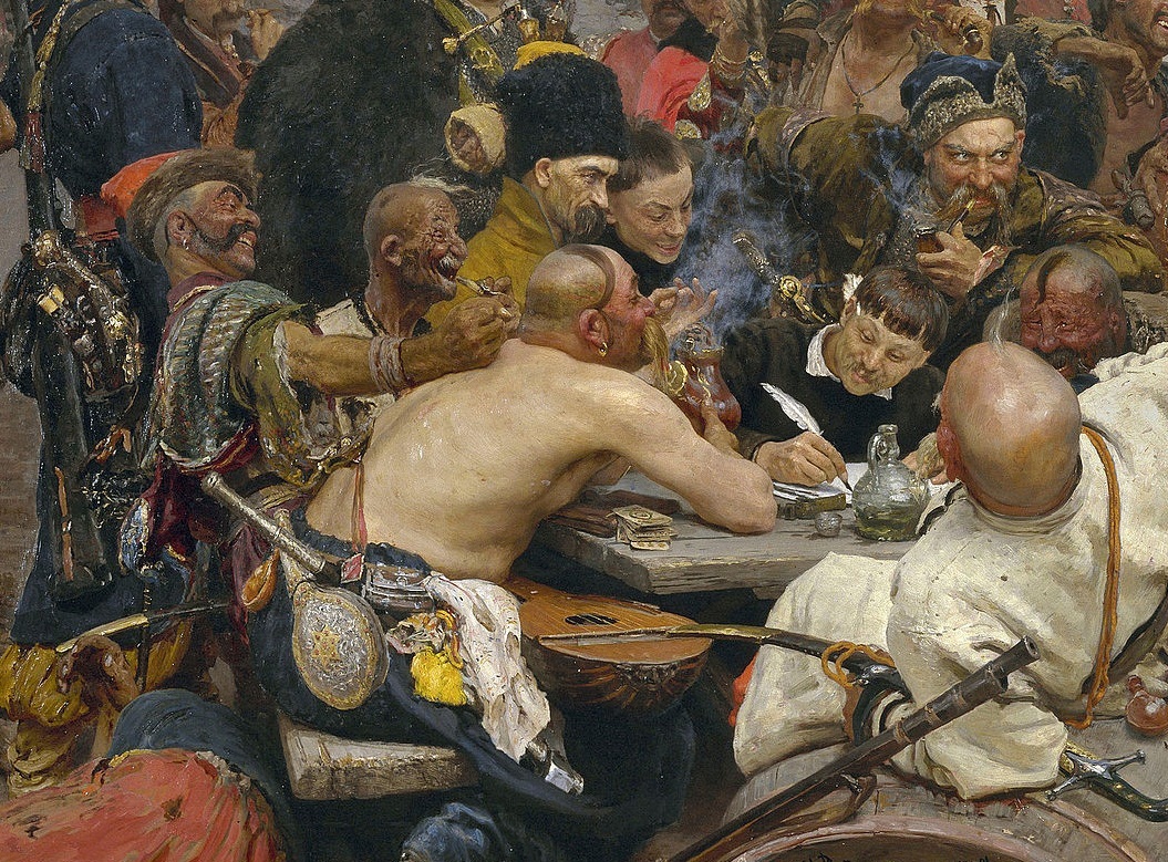 Cossacks - Painting, Zaporozhians write a letter, Star of David, Find, Ilya Repin