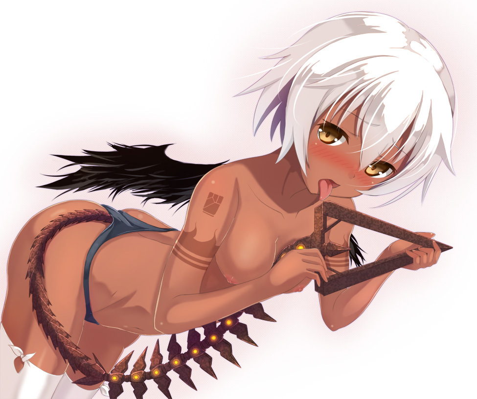 Anime Art - NSFW, Anime art, Etty, Anime, Black rock shooter, Boobs, Pantsu