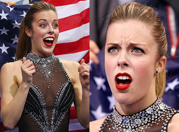 When your post goes to + then to - - Ashley Wagner, Excitement, That feeling