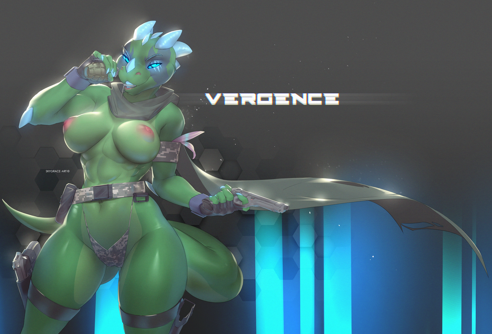 Back with a Vergence! - NSFW, Skygracer, Furry, Anthro, Furotica, Furry scalie, Art