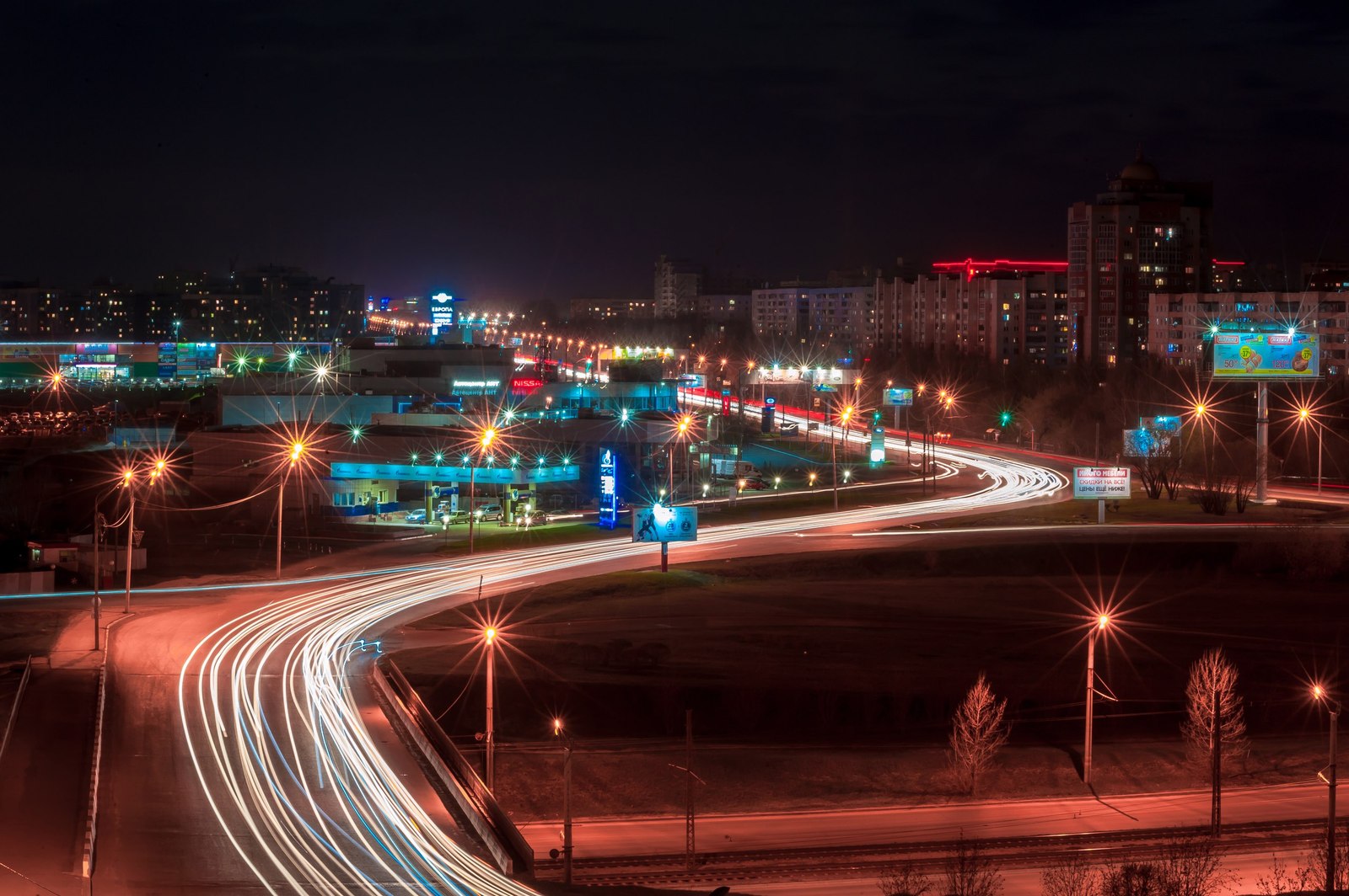 Барнаул ночью