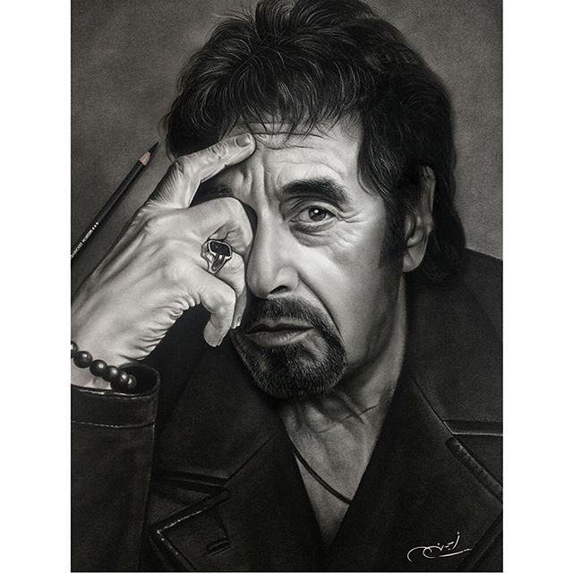 Photorealistic portraits drawn with a simple pencil. Written by Ayman Fahmy. - Drawing, Pencil, Celebrities, Longpost