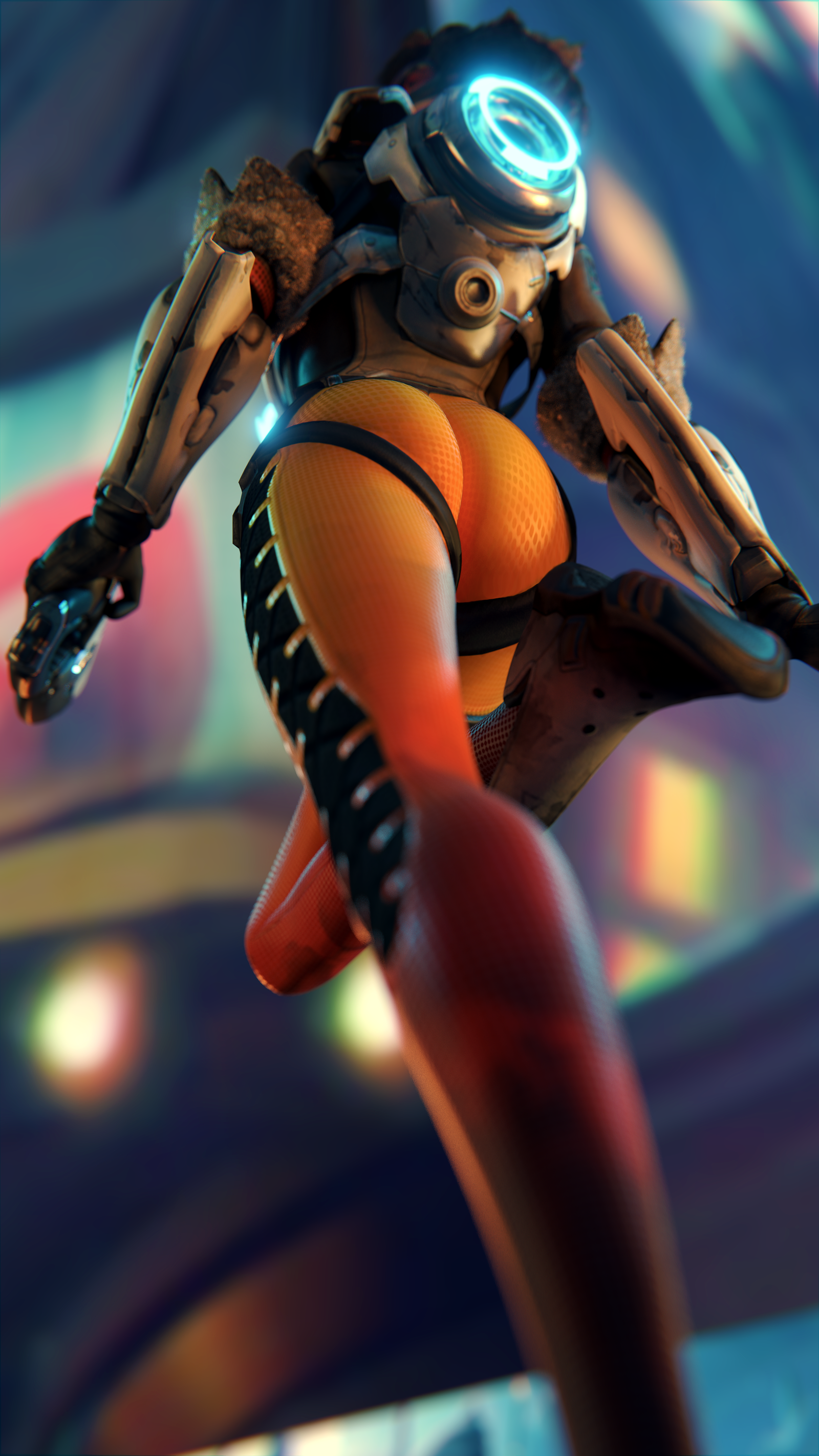 Tracer - NSFW, Overwatch, Попа