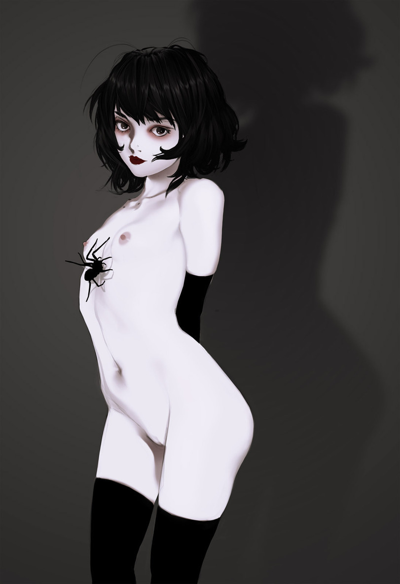 Young woman - NSFW, Erotic, Art, Girls, Spider