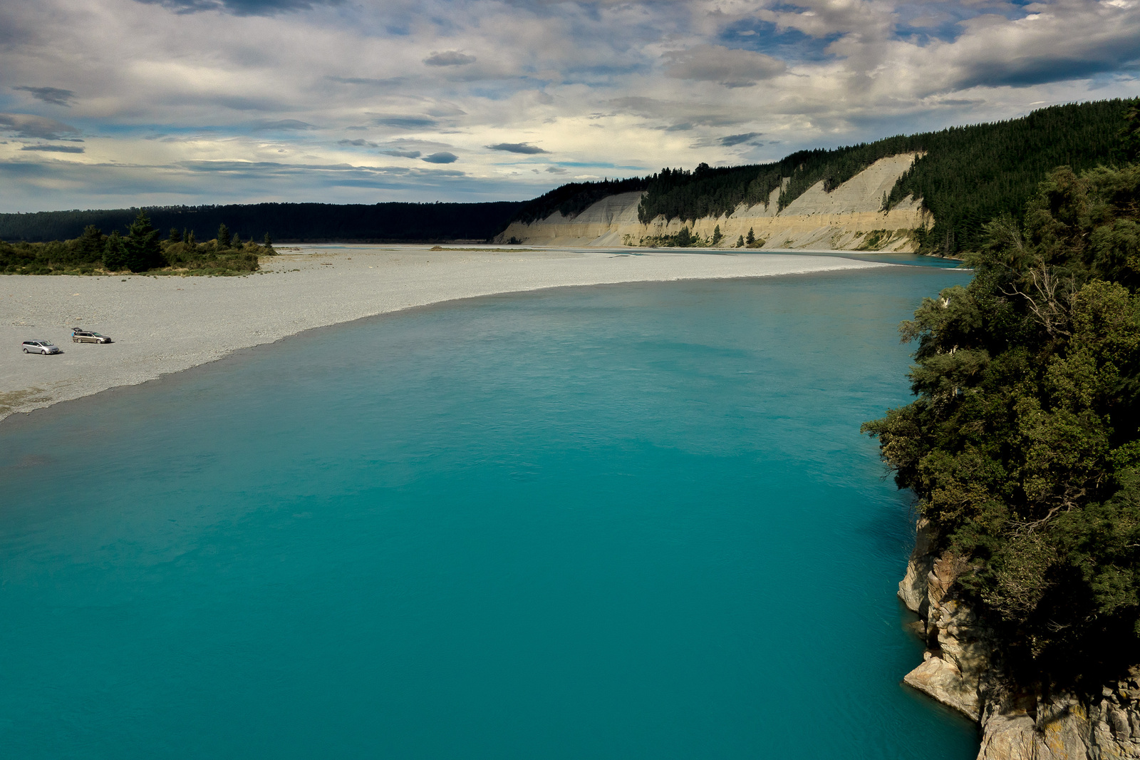 Река Rakaia, остров Южный, Новая Зеланди Пикабу