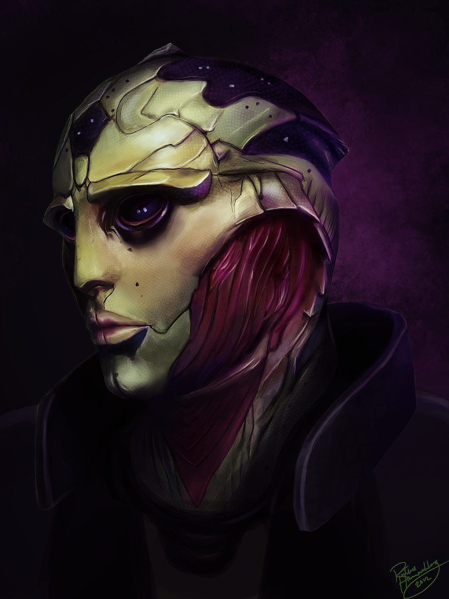 Портреты персонажей Mass Effect | Пикабу