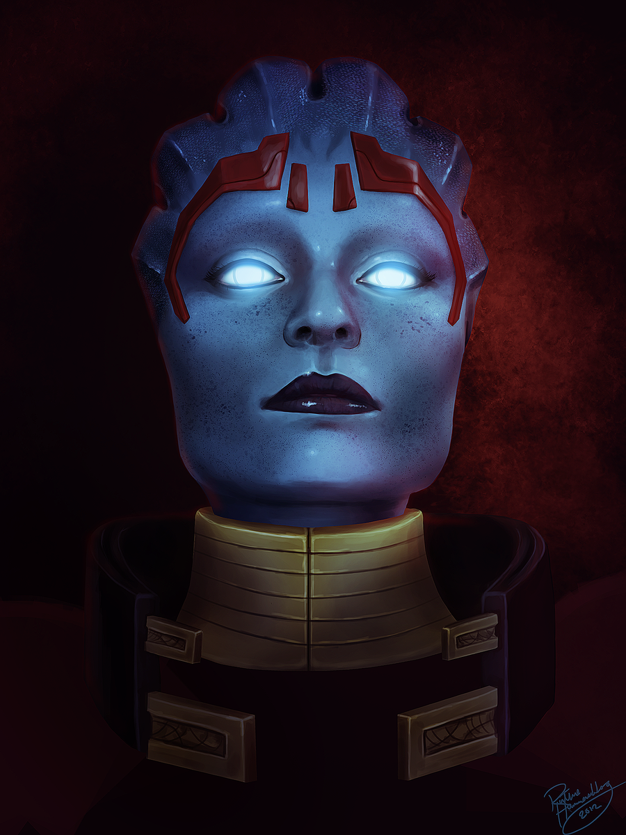 Портреты персонажей Mass Effect | Пикабу