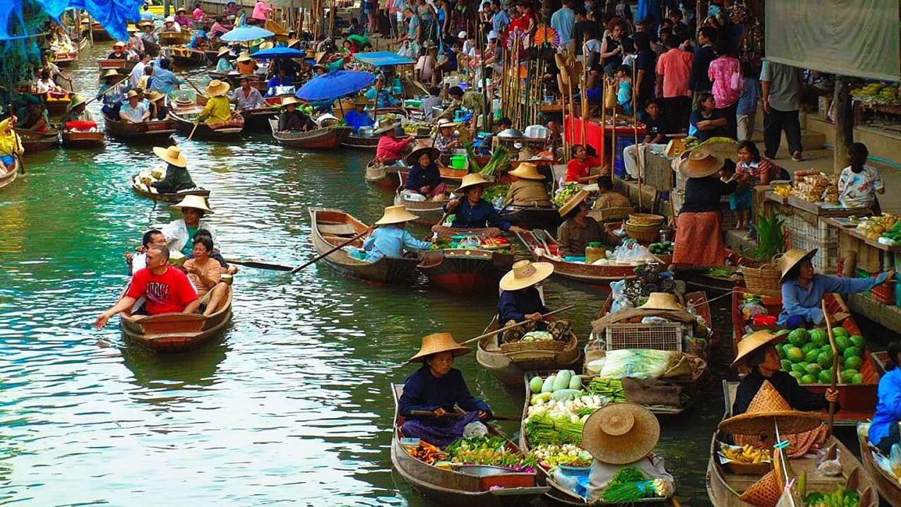 Did you know that floating markets are common in Asian countries? - Asia, Not mine, From the network, Travels, Interesting, Longpost