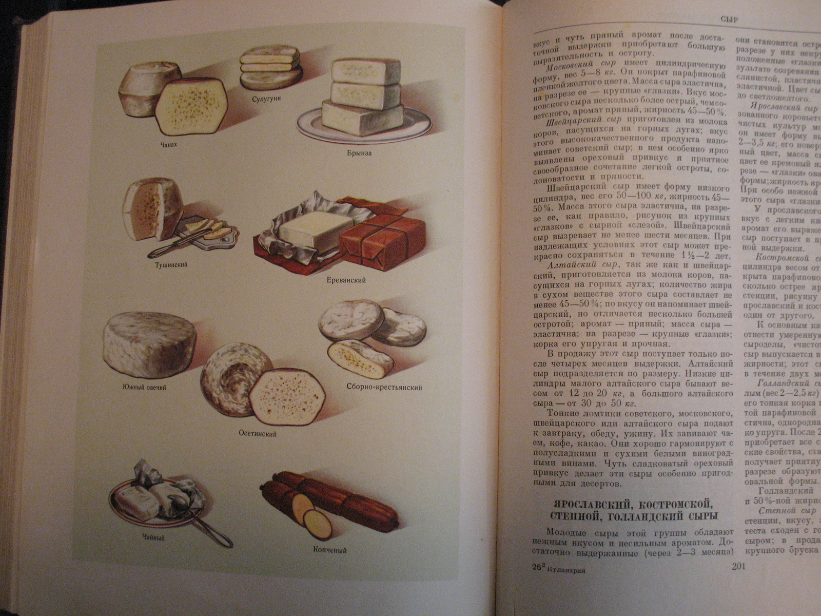 Книга по кулинарии 1955 года (Сыры СССР) | Пикабу