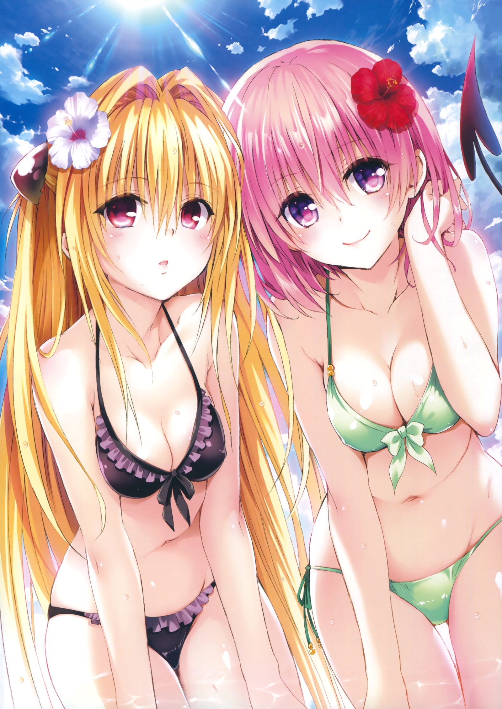 To love ru darkness art - NSFW, Аниме, Anime Art, Длиннопост, To love ru darkness, Lala satalin Deviluke, Golden darkness, Momo Velia Deviluke