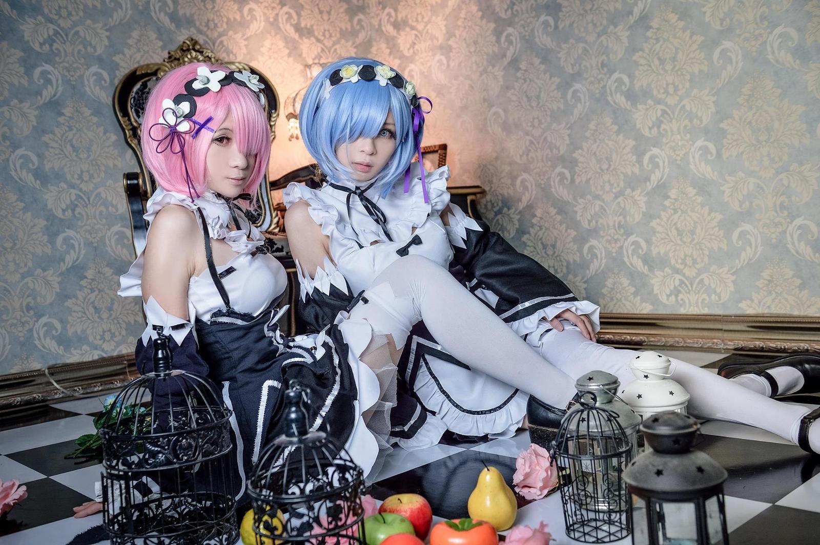 Косплей на Рам и Рем из Re:zero от Miffy и Ala | Пикабу