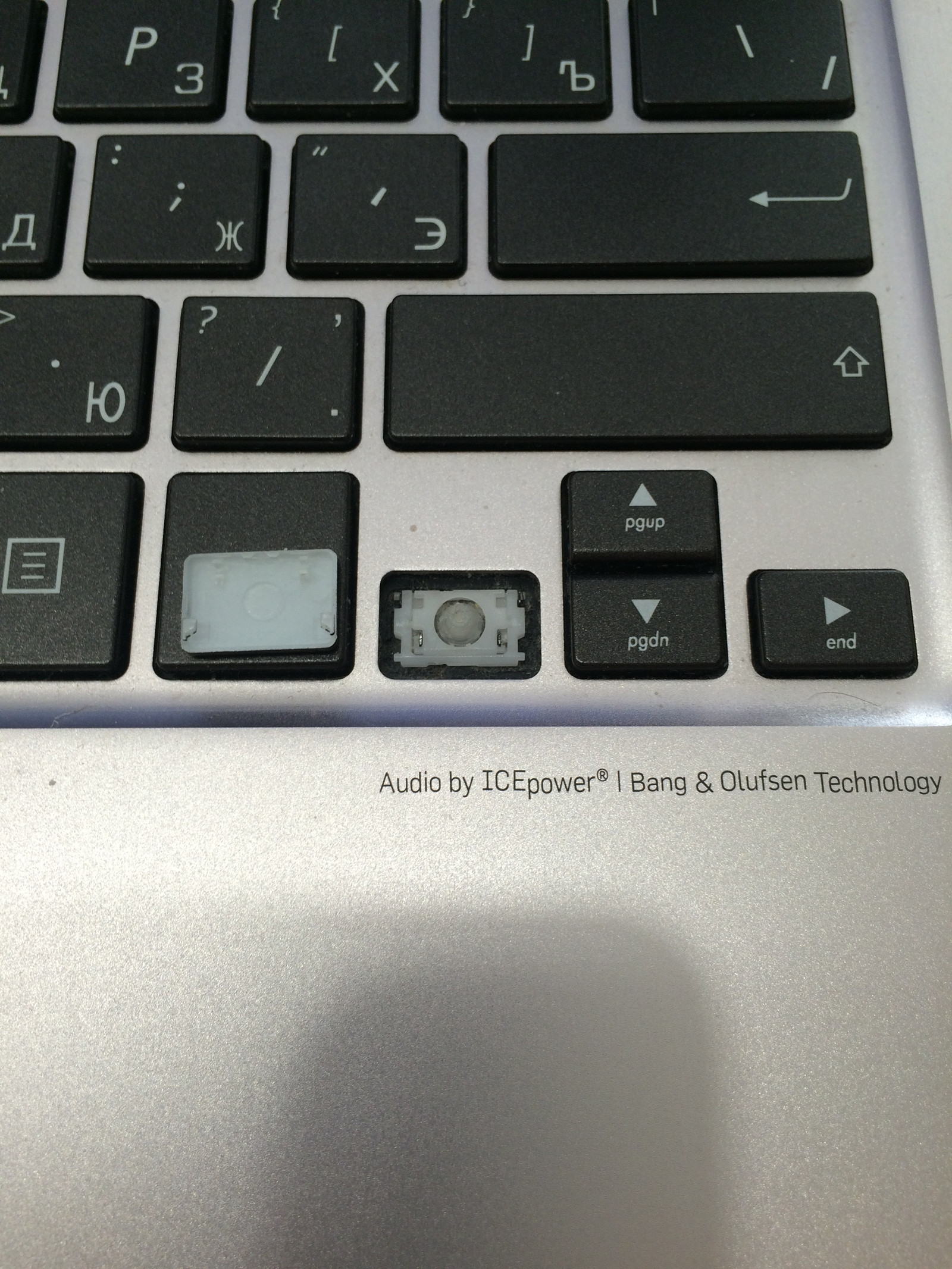 Боковая клавиатура на ноутбуке
