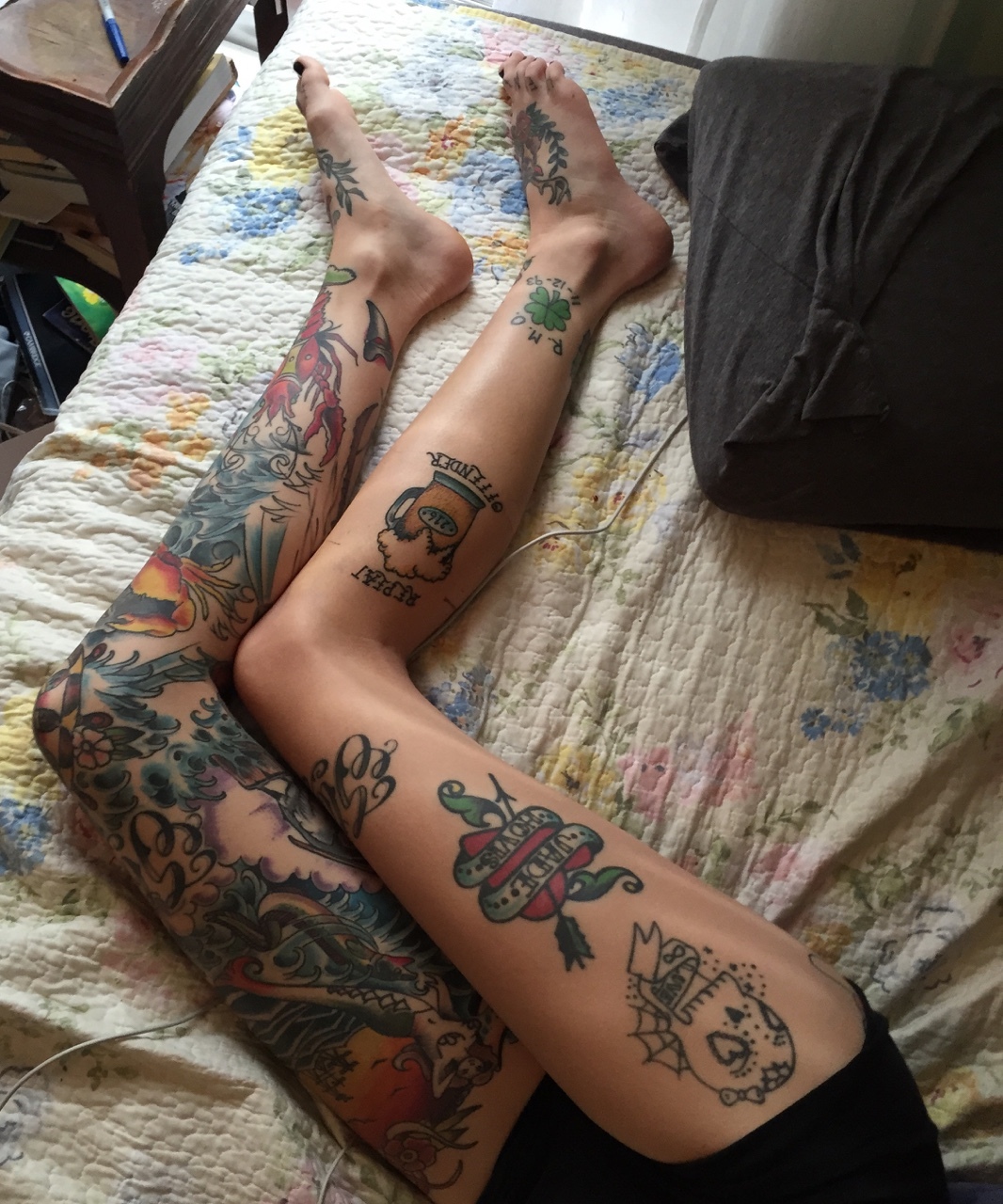 And again beautiful tattoos on girls. - NSFW, Tattoo, Girls, Erotic, Strawberry, Longpost, Ace Ventura