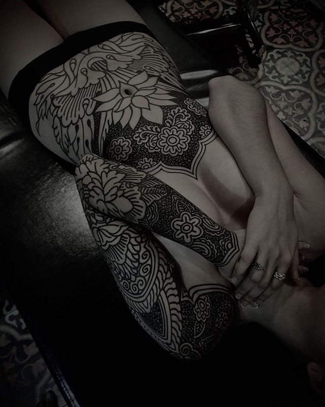 Artistic Tattoo Styles: Blackwork - NSFW, Tattoo, Blackwork, Tattoo, Longpost