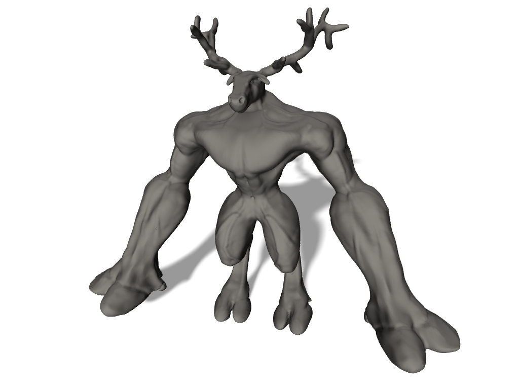 Deer Man - My, 3D, Models, Program, iOS, iPad, Android, Longpost, My