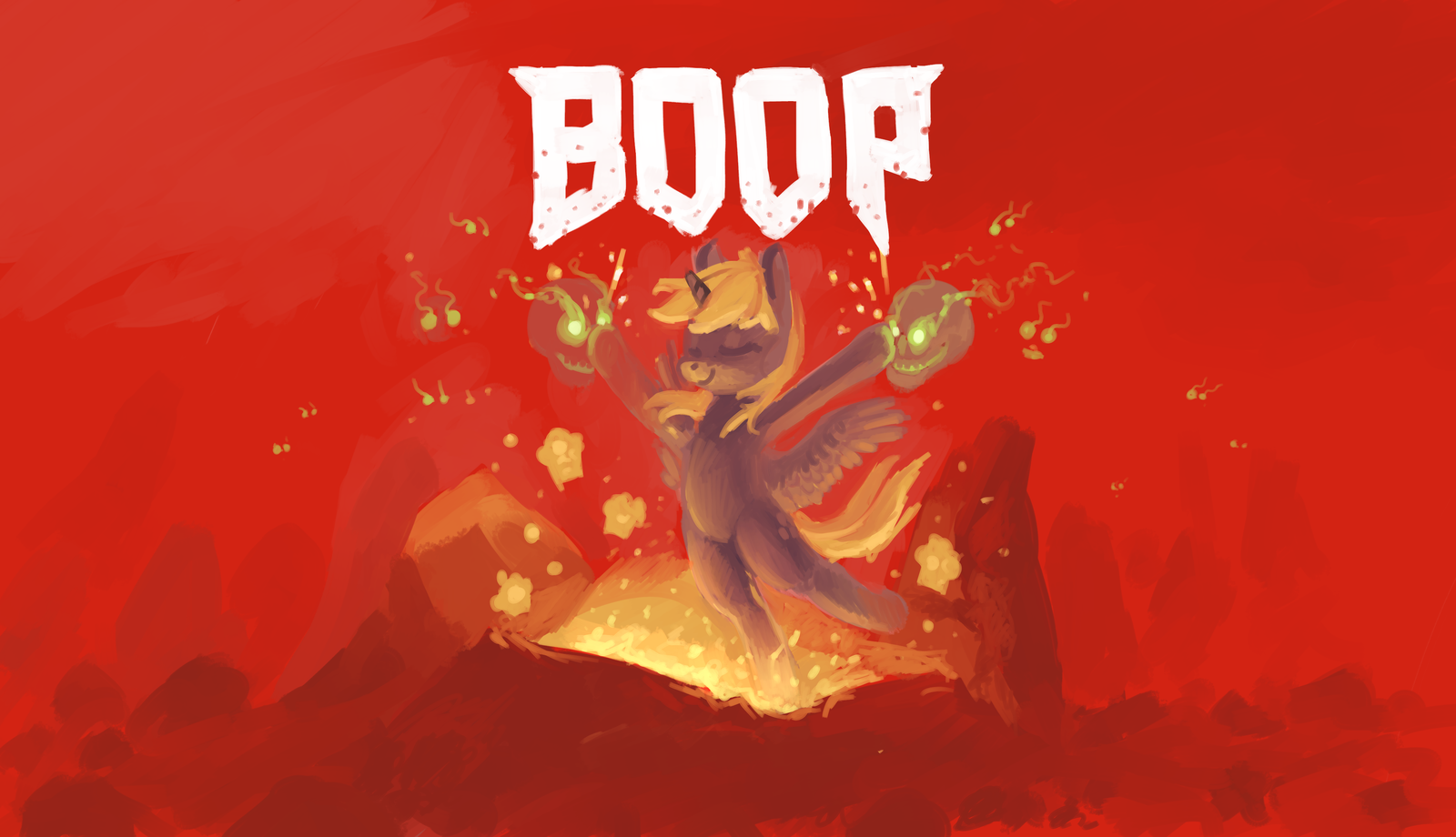 BOOP - My Little Pony, Derpy Hooves, Кроссовер, Doom