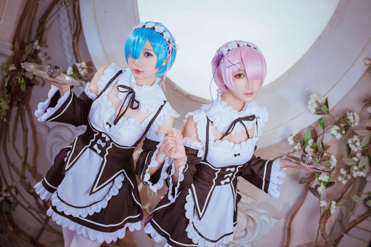 Ram and Rem - NSFW, Re: Zero Kara, Ram, Rem, , Cosplay, Longpost, Ram (Re: Zero Kara), Rem (Re: Zero Kara)