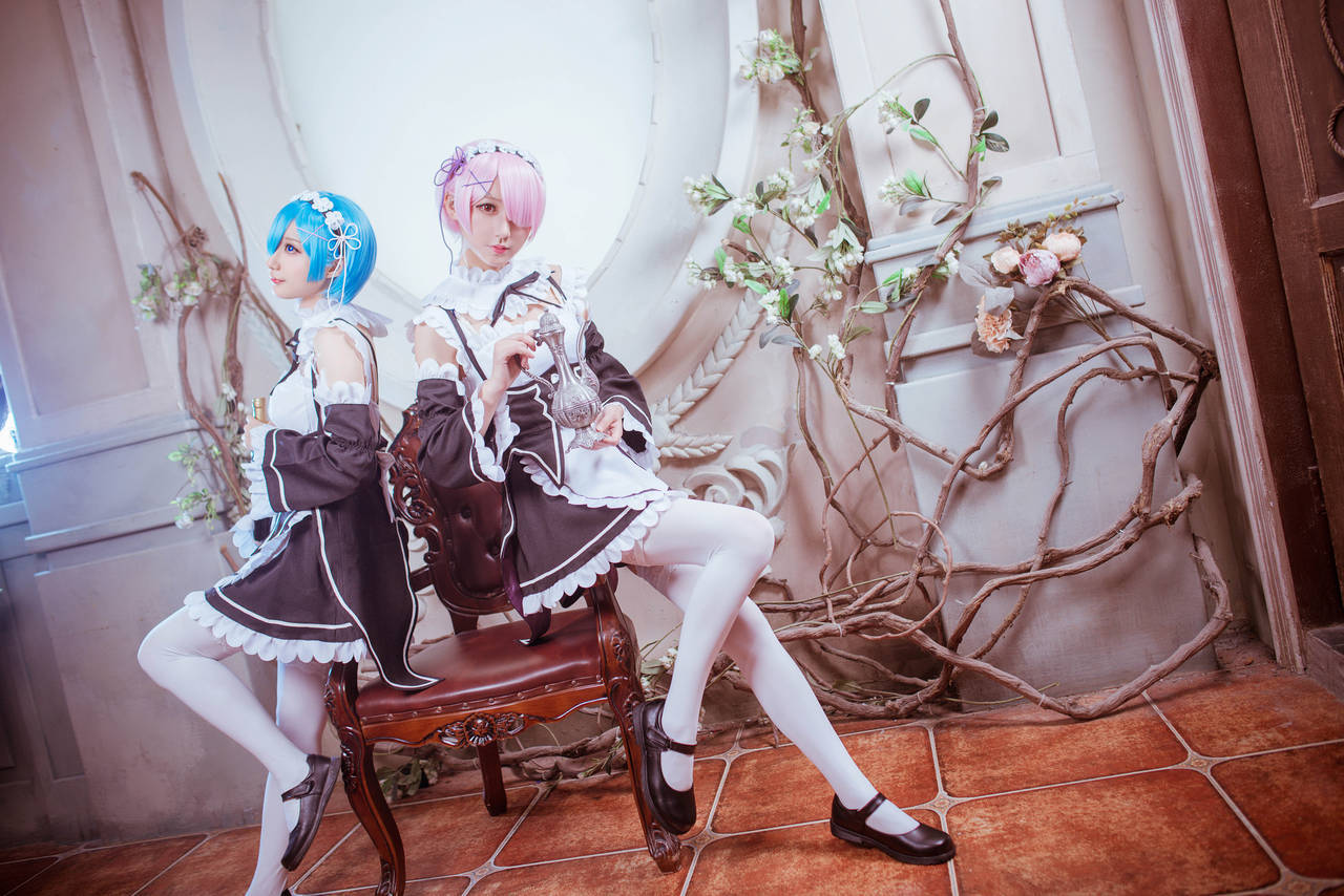 Ram and Rem - NSFW, Re: Zero Kara, Ram, Rem, , Cosplay, Longpost, Ram (Re: Zero Kara), Rem (Re: Zero Kara)