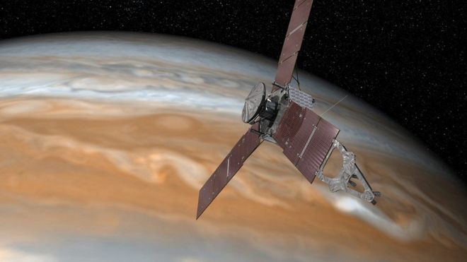 Juno lander enters Jupiter's orbit - BBC, Space, Jupiter, NASA, Longpost, Juno