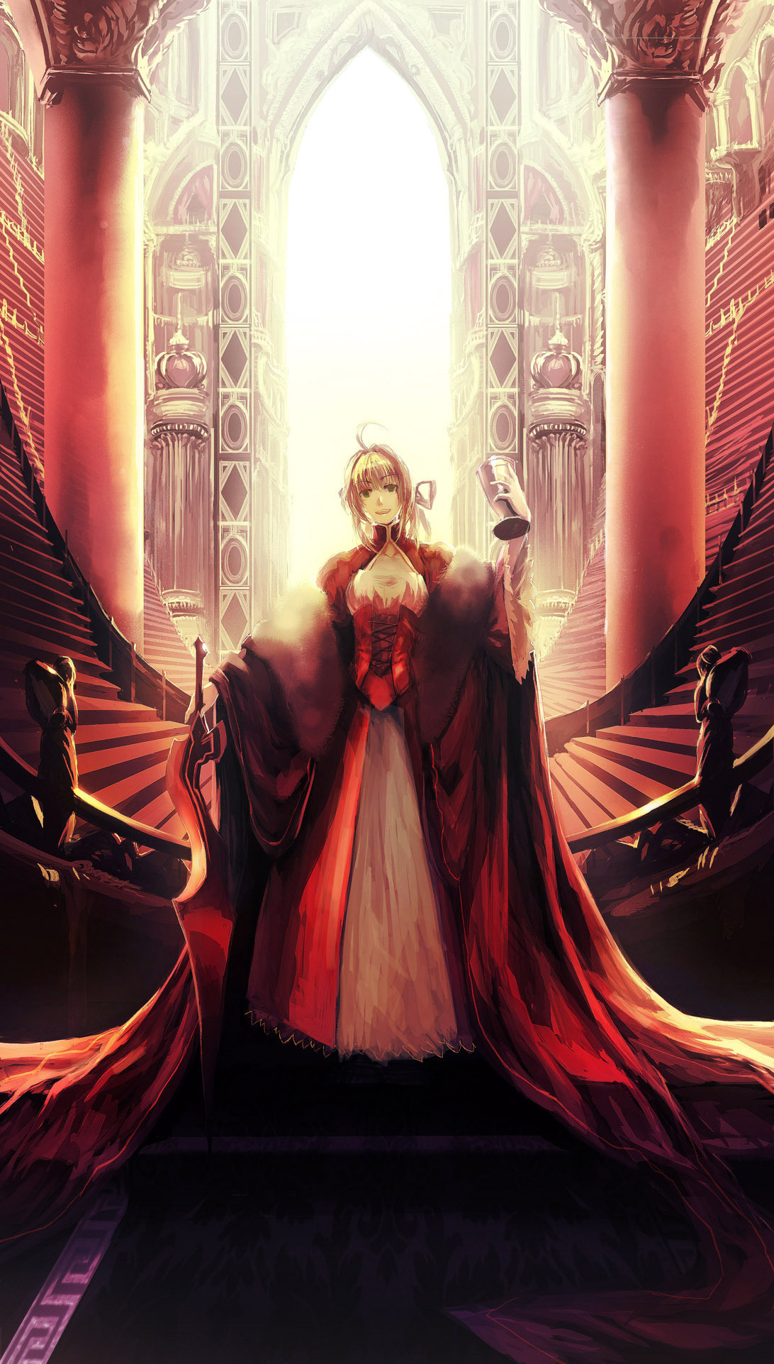 The emperor - Anime, Anime art, Fate, Fate grand order, Fate-Extra, Nero claudius, Saber bride, Fate Extella, Longpost, 