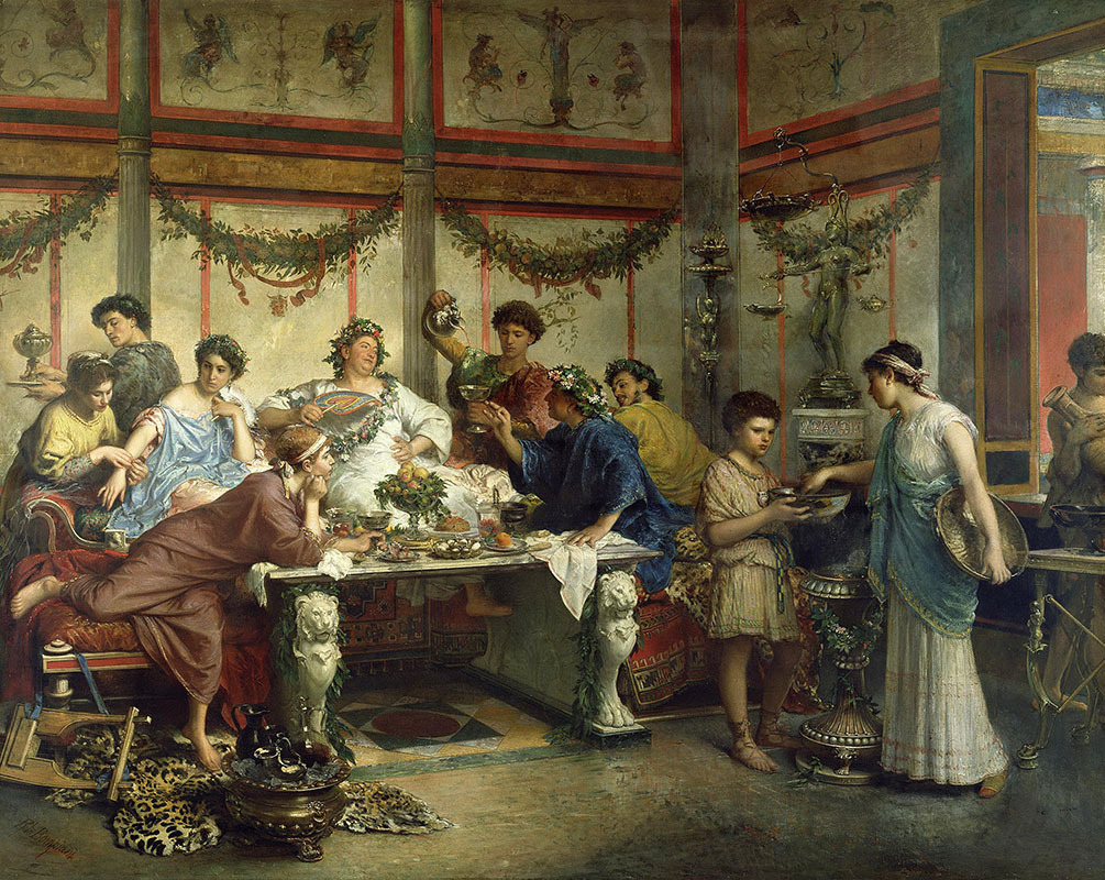Реферат: Традиция обедов в Древнем Риме