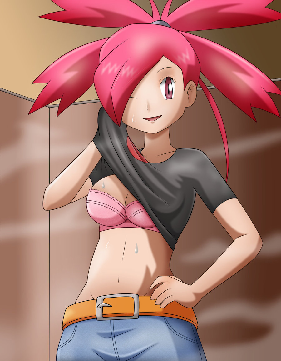 Girls of the pokemon world. Some art (including strawberry ones) - NSFW, Pokemon, Girls, Art, Rule 34, Foot fetish, Shibari, Longpost