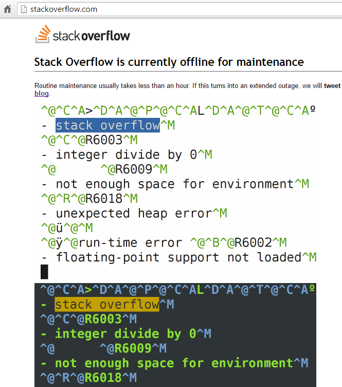 StackOverflow прилег отдохнуть. | Пикабу