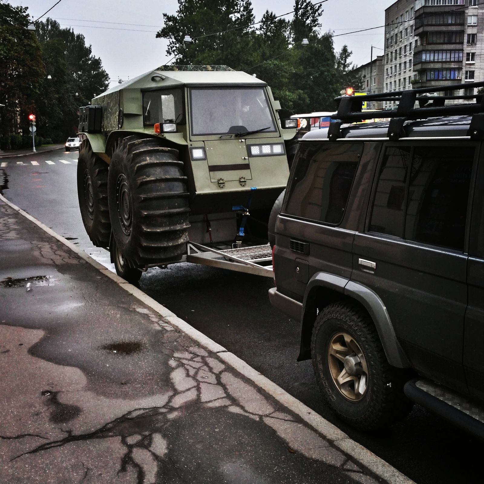 In case the Jeep gets stuck. - My, All-terrain vehicle, Saint Petersburg