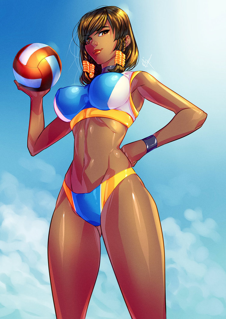 Summer - NSFW, Overwatch, Blizzard, Games, Pharah, Dva, Longpost, Mercy, Reinhardt, Zenyatta