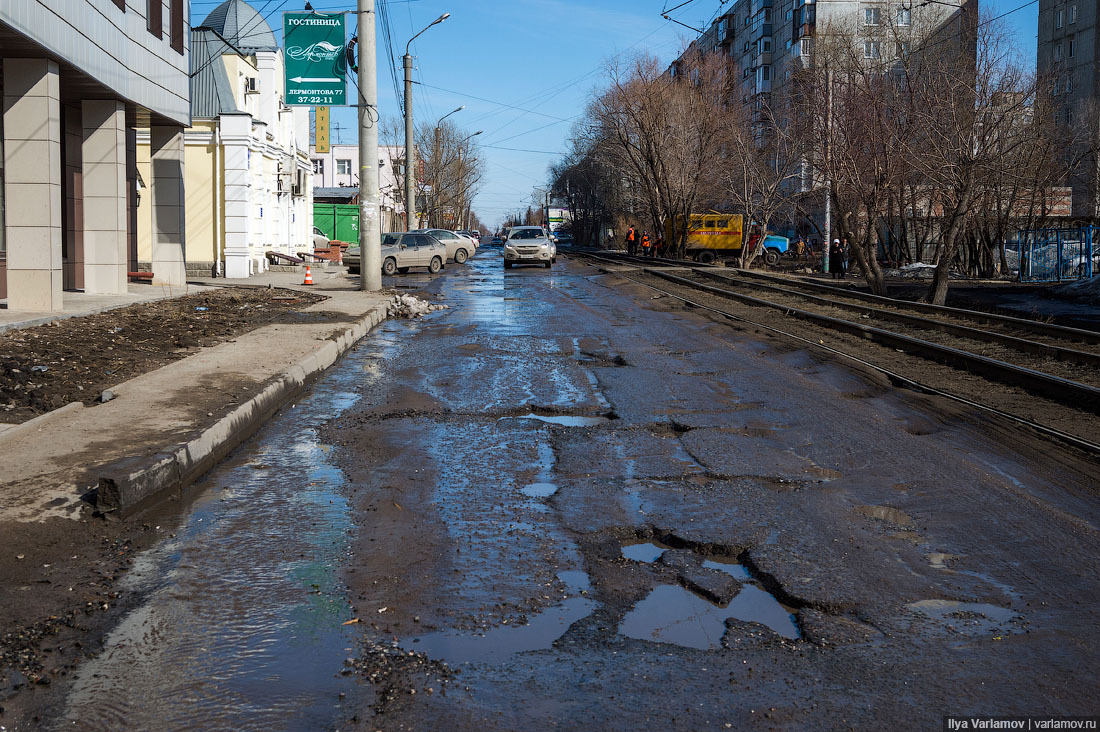 Жуткий Омск: дороги | Пикабу