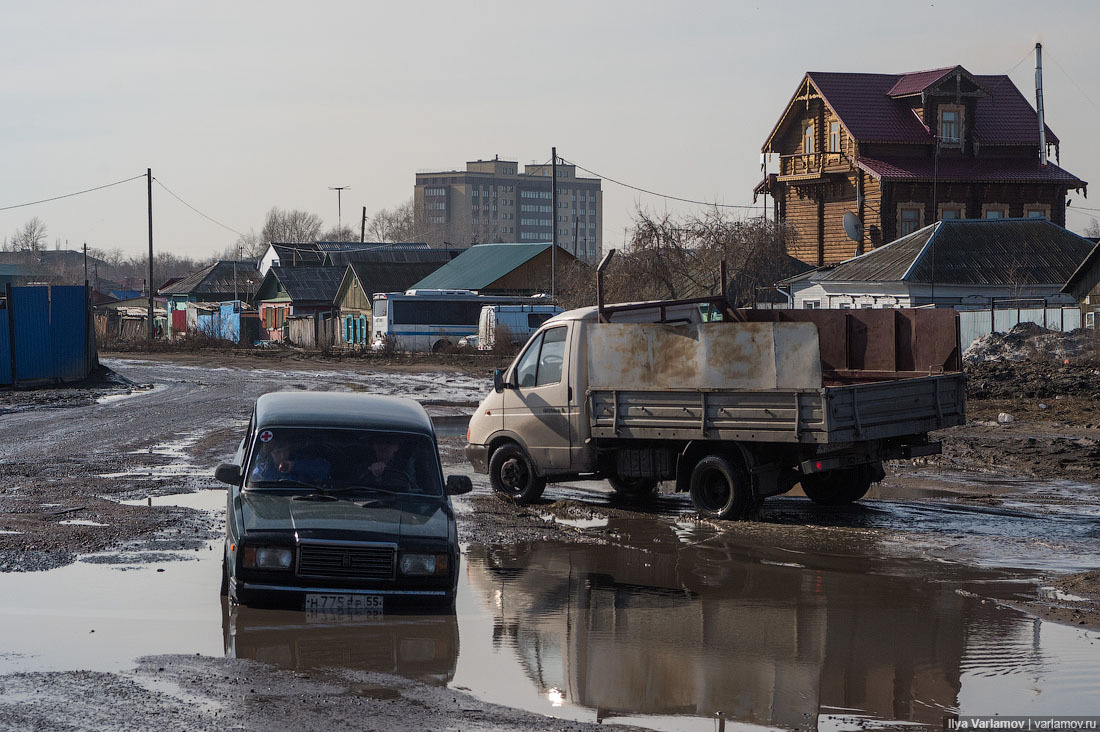 Жуткий Омск: дороги | Пикабу