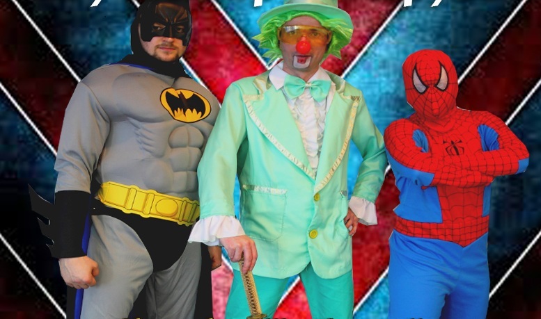 Climbed on the Internet, in search of children's animators. Found this - Batman, Spiderman, Joker