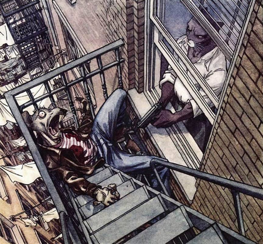 Blacksad: Zootopia for Adults - NSFW, My, Interesting, Graphic novels, , Comics, alternative reality, GIF, Longpost