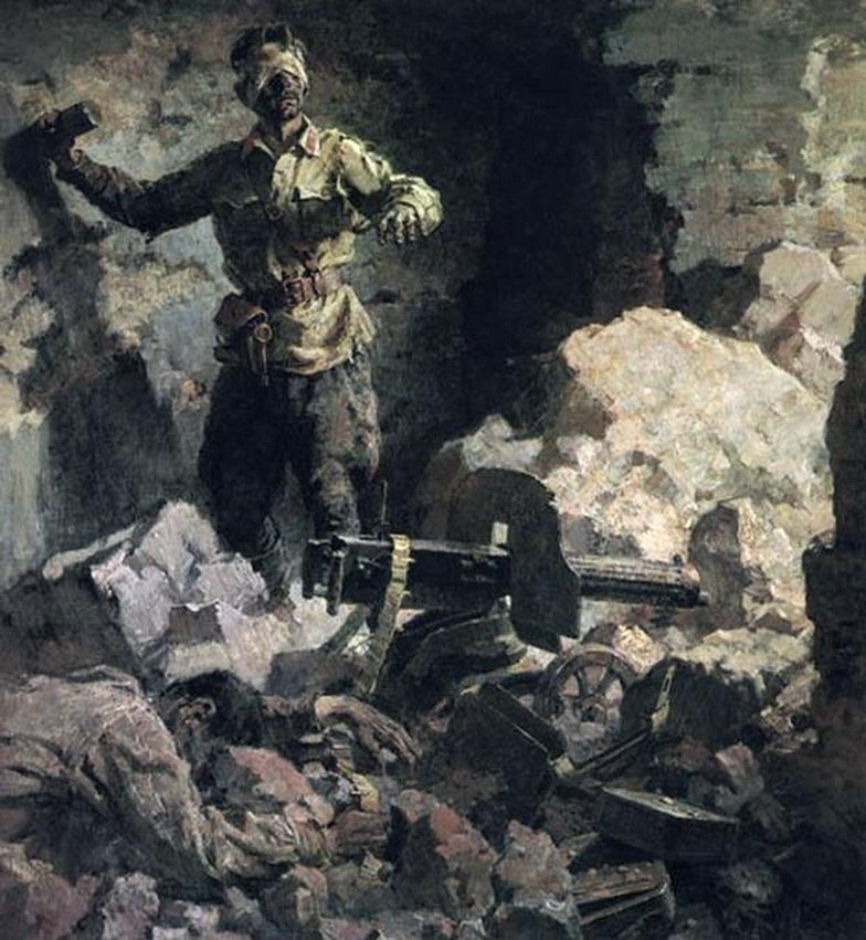 To be remembered. - To be remembered, The Great Patriotic War, Painting, Rubble, 