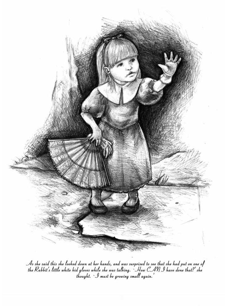 Alice in Wonderland. Illustrations by Denis Kornev - My, Art, Illustrations, Alice in Wonderland, Denis Kornev, Pencil, Longpost, Drawing, Creation