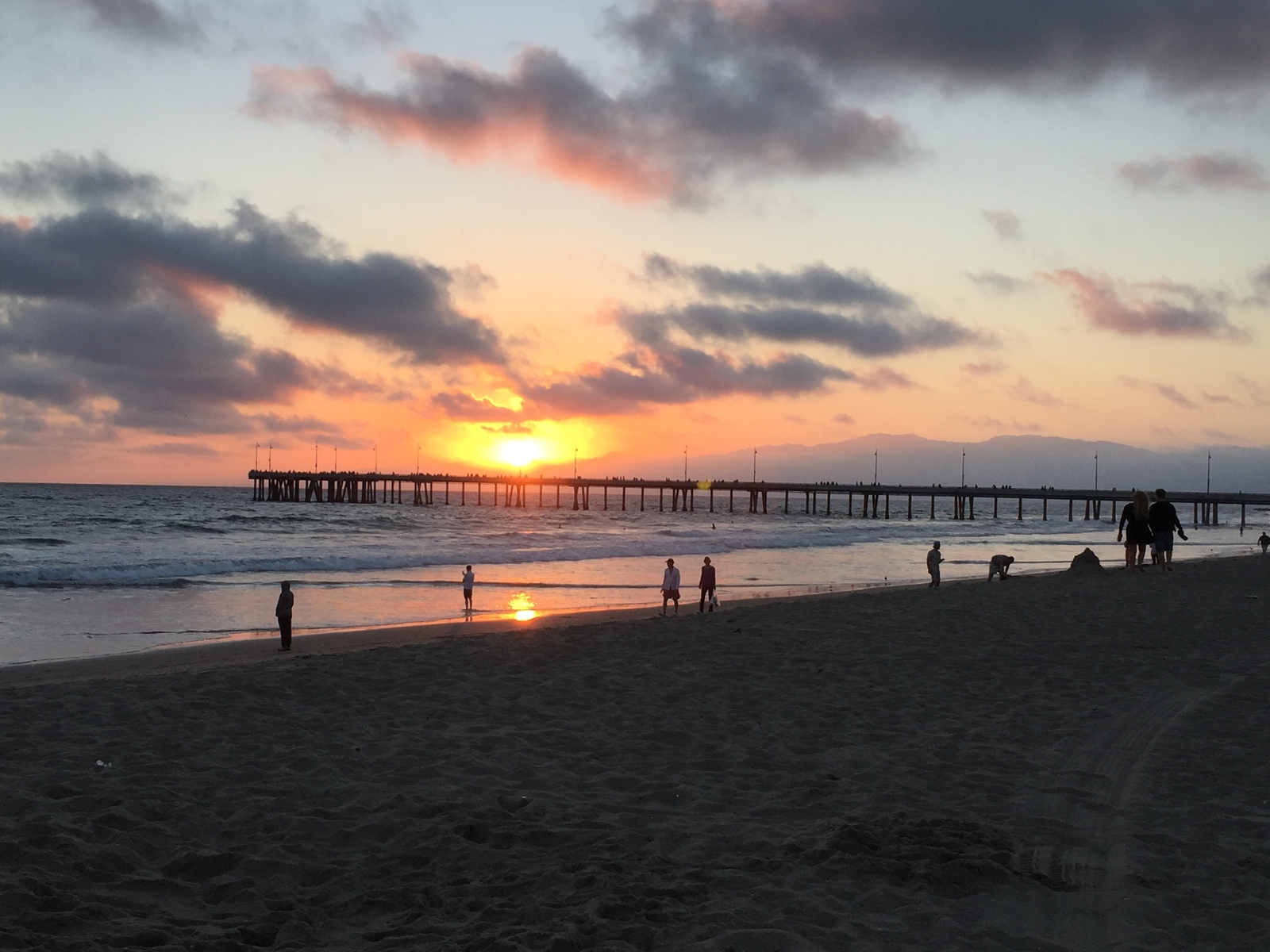 Sunset at Venice Beach, Los Angeles, California. - My, Travels, Peace, Beach, Photo, America, Sunset, Beautiful, USA