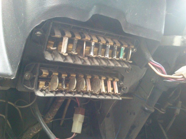 A typical fuse box in a Gazelle - Auto, Gazelle, Fuse