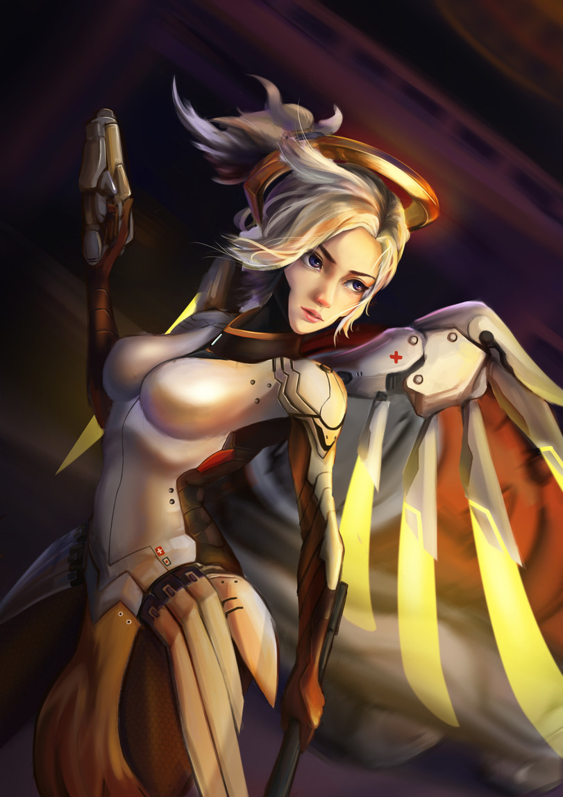 Overwatch Ассорти - NSFW, Overwatch, Blizzard, Mercy, Widowmaker, Tracer, Reaper, Длиннопост