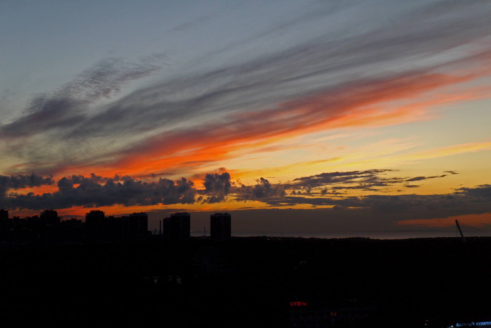 Sunset in St. Petersburg - My, The photo, Saint Petersburg, Sunset, Photo, My