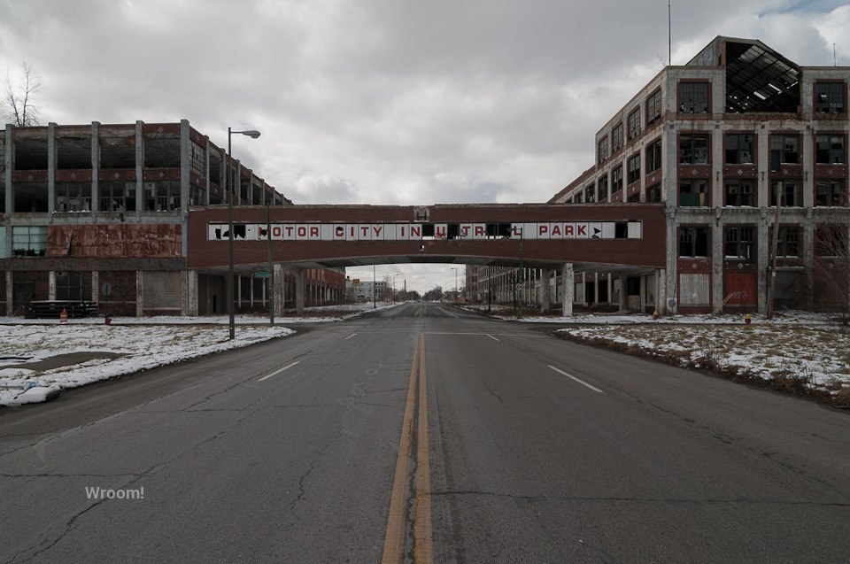 Abandoned Packard factory in Detroit - Auto, Car, Factory, Abandoned, USA, Detroit, Michigan, Packard, Longpost